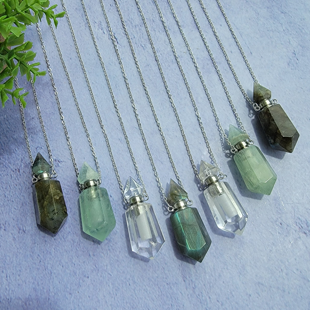 Crystal Vial Necklace