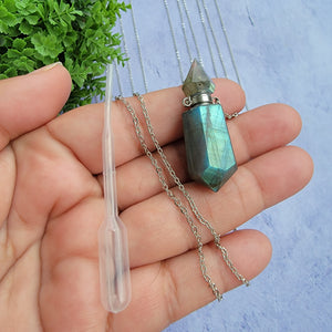 Crystal Vial Necklace