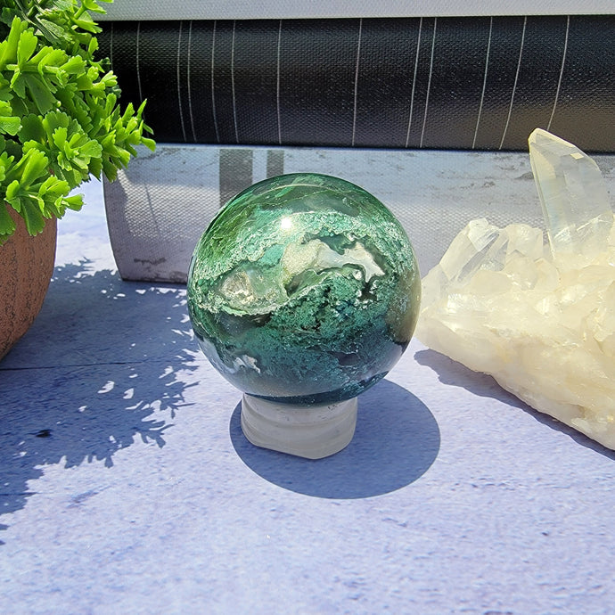 Moss Agate Sphere 