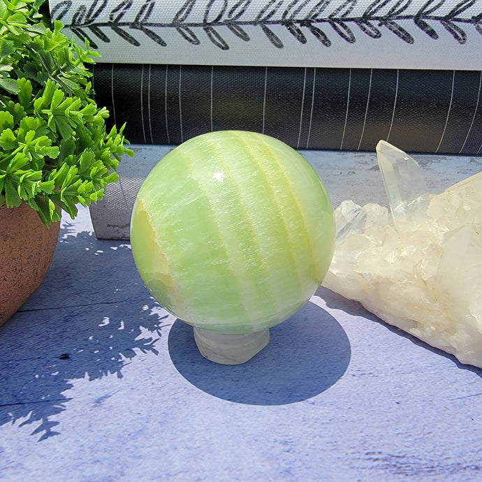 Pistachio Calcite Sphere 