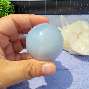 Blue Chalcedony Sphere "B"