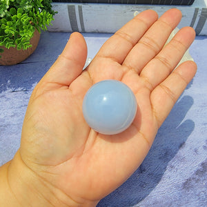 Blue Chalcedony Sphere "F"