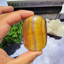 Load image into Gallery viewer, Yellow Fluorite Palm Stone &quot;E&quot;