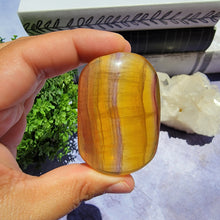 Load image into Gallery viewer, Yellow Fluorite Palm Stone &quot;E&quot;