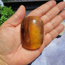 Load image into Gallery viewer, Yellow Fluorite Palm Stone &quot;G&quot;