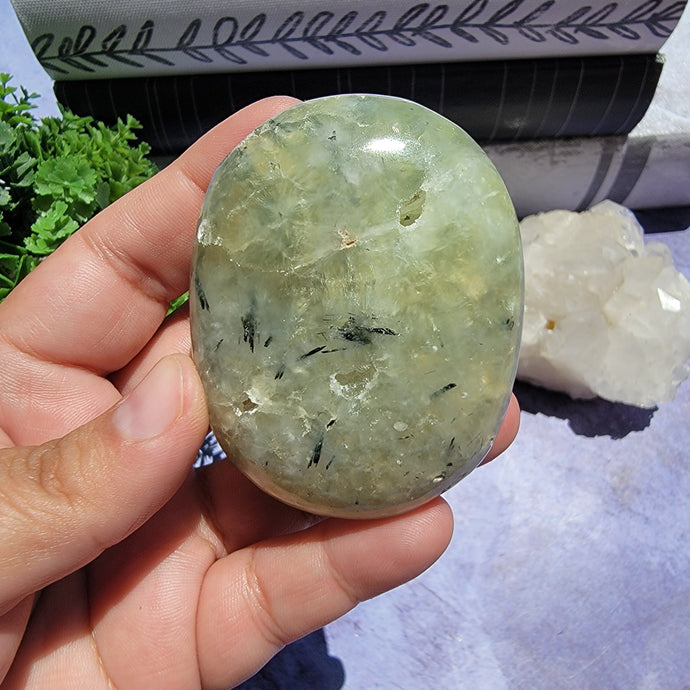 Prehnite Palm Stone 