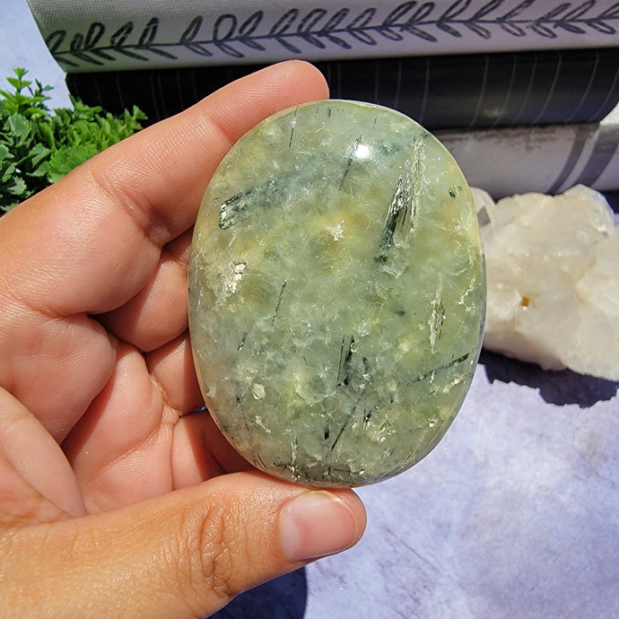 Prehnite Palm Stone 