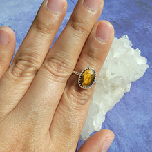 Load image into Gallery viewer, Tiger&#39;s Eye Ring - Size 5 (ACG Ring Design)