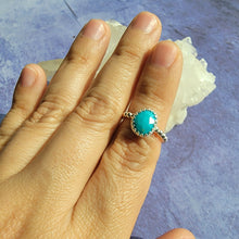 Load image into Gallery viewer, Turquoise Ring - Size 5 (ACG Ring Design)