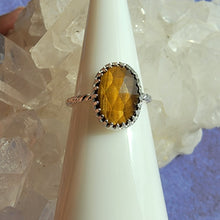 Load image into Gallery viewer, Tiger&#39;s Eye Ring - Size 5 (ACG Ring Design)