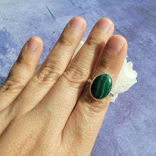 Load image into Gallery viewer, Malachite Ring - Size 5 (ACG Ring Design)