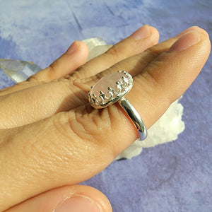 Rose Quartz Ring - Size 5 (ACG Ring Design)