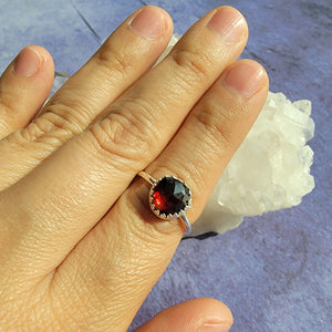 Garnet Ring - Size 7 (ACG Ring Design)