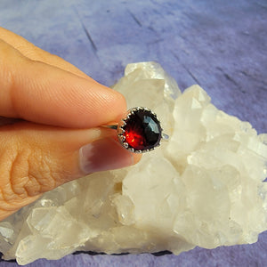 Garnet Ring - Size 7 (ACG Ring Design)