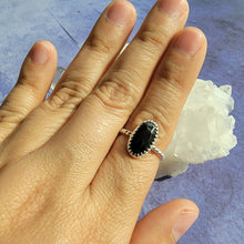 Load image into Gallery viewer, Shungite Ring - Size 7 (ACG Ring Design)