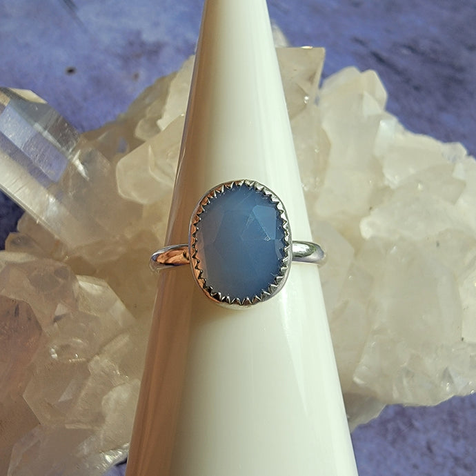 Blue Chalcedony Ring - Size 7 (ACG Ring Design)