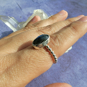 Labradorite Ring - Size 7 (ACG Ring Design)