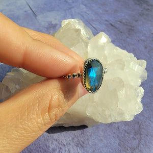 Labradorite Ring - Size 7 (ACG Ring Design)