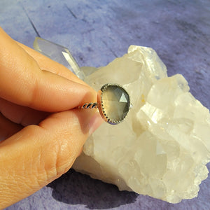 Gray Moonstone Ring - Size 8 (ACG Ring Design)