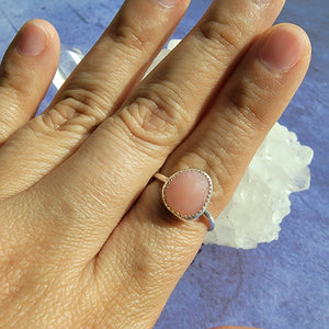 Pink Opal Ring - Size 8 (ACG Ring Design)