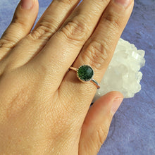 Load image into Gallery viewer, Moss Agate Ring - Size 9 (ACG Ring Design)