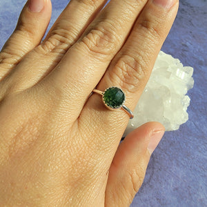 Moss Agate Ring - Size 9 (ACG Ring Design)