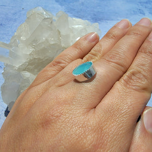 Customizable Aqua Chalcedony