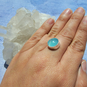 Customizable Aqua Chalcedony