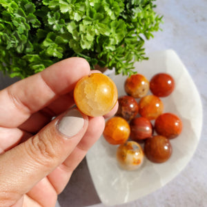 Fire Agate Mini Spheres