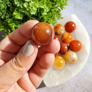 Fire Agate Mini Spheres