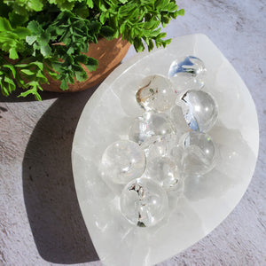 Rainbow Clear Quartz Mini Spheres