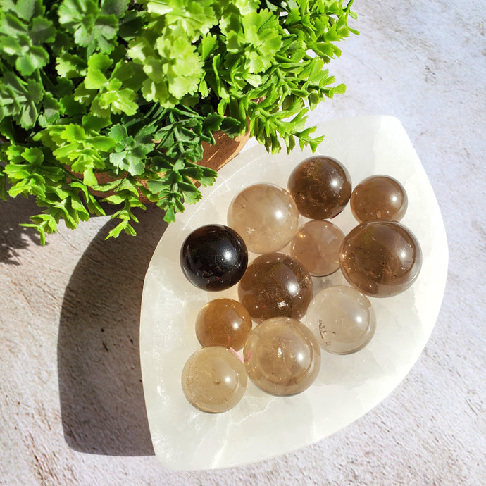 Smoky Quartz Mini Spheres