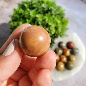 Cherry Creek Jasper Mini Spheres