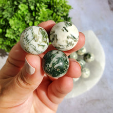 Load image into Gallery viewer, Moss Agate Mini Spheres
