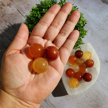 Load image into Gallery viewer, Carnelian Mini Spheres