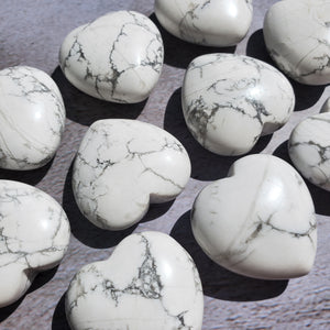 Howlite Hearts