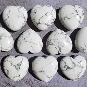 Howlite Hearts