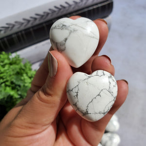 Howlite Hearts