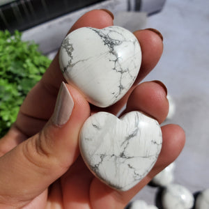 Howlite Hearts