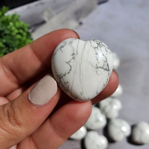 Howlite Hearts