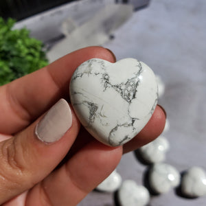 Howlite Hearts