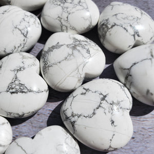 Howlite Hearts