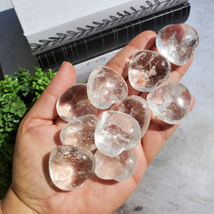 Clear Quartz Hearts