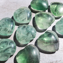 Load image into Gallery viewer, Green Fluorite Hearts