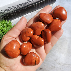 Red Jasper Hearts