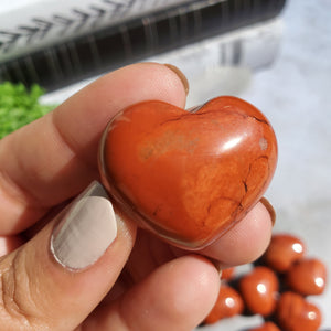 Red Jasper Hearts