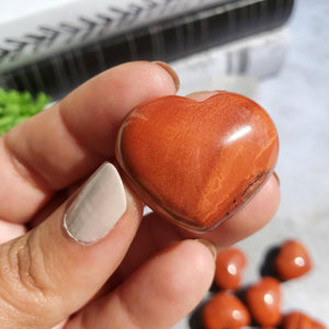 Red Jasper Hearts