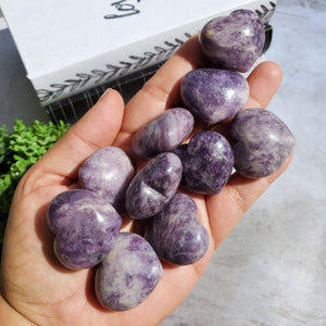 Lepidolite Hearts