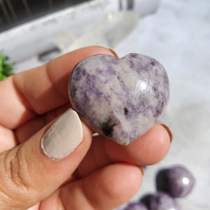 Lepidolite Hearts