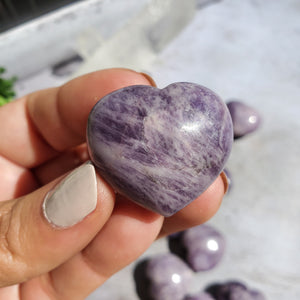 Lepidolite Hearts